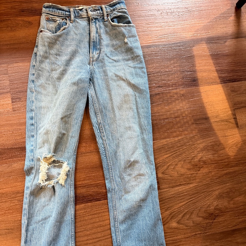 Abercrombie 90’s straight ultra high rise